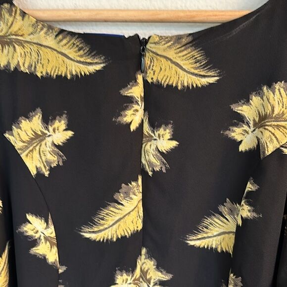 Disney Beauty and the Beast Cold Shoulder Dress Black Gold Size Small - Picture 9 of 13